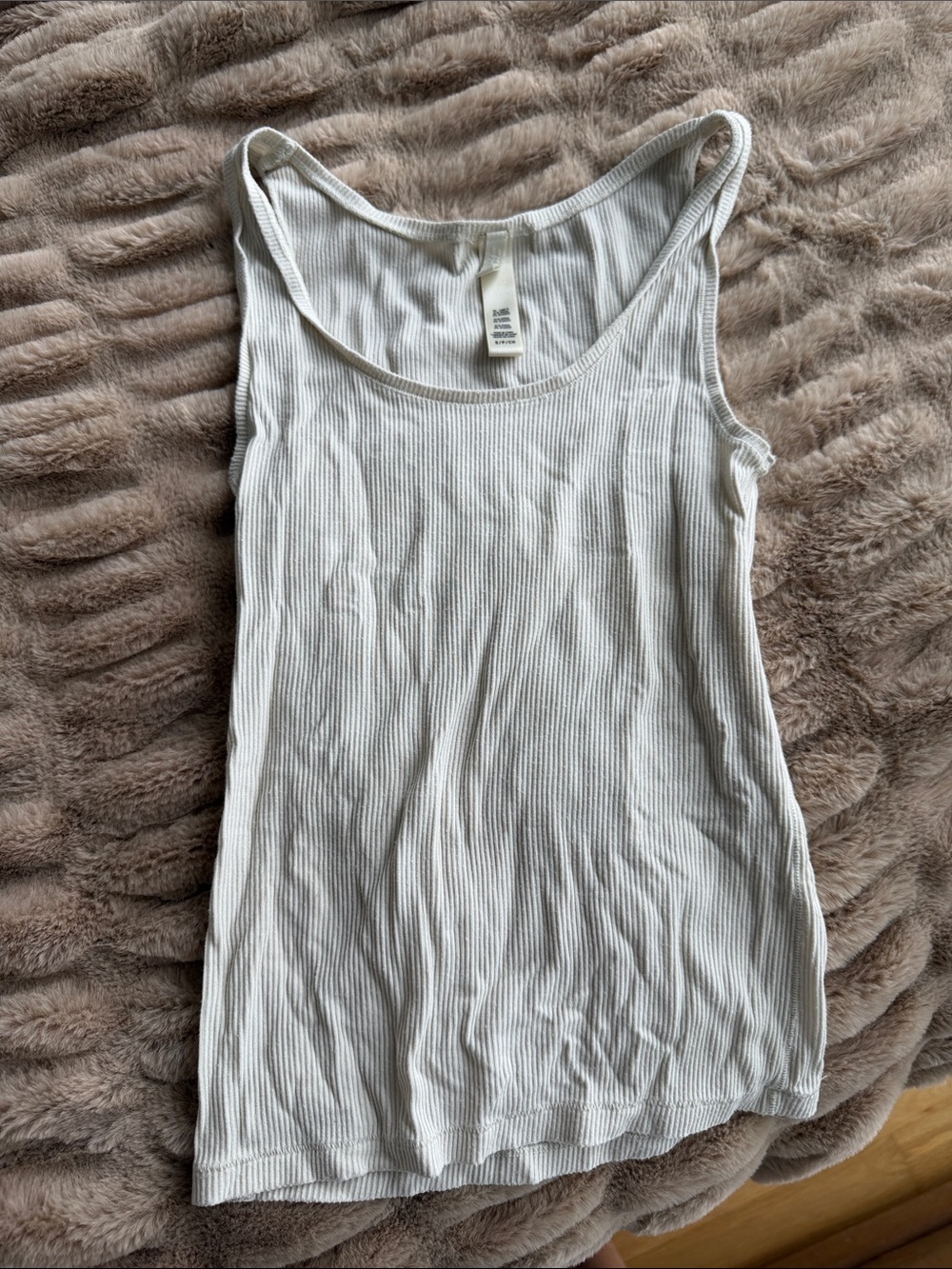 SKIMS Ribbed Scoop Tank Top - White